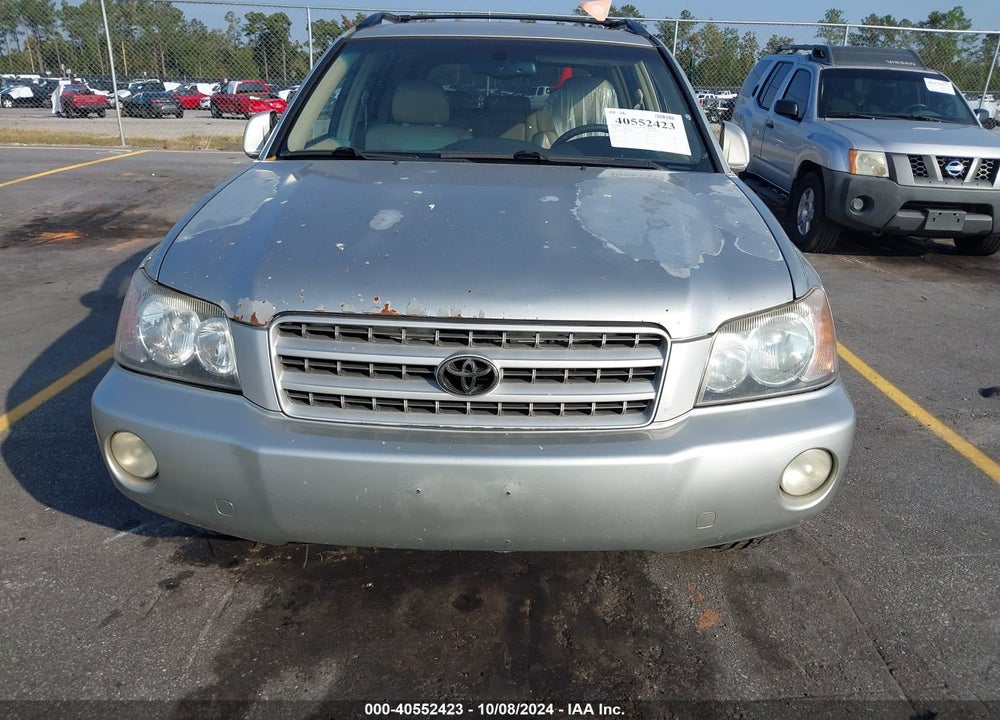 2003 TOYOTA HIGHLANDER LIMITED V6 VIN: JTEHF21A030134561