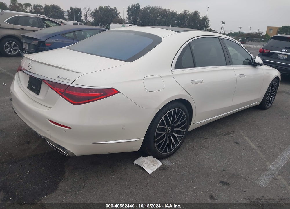 2022 MERCEDES-BENZ S 500 4MATIC VIN: W1K6G6DB8NA106028