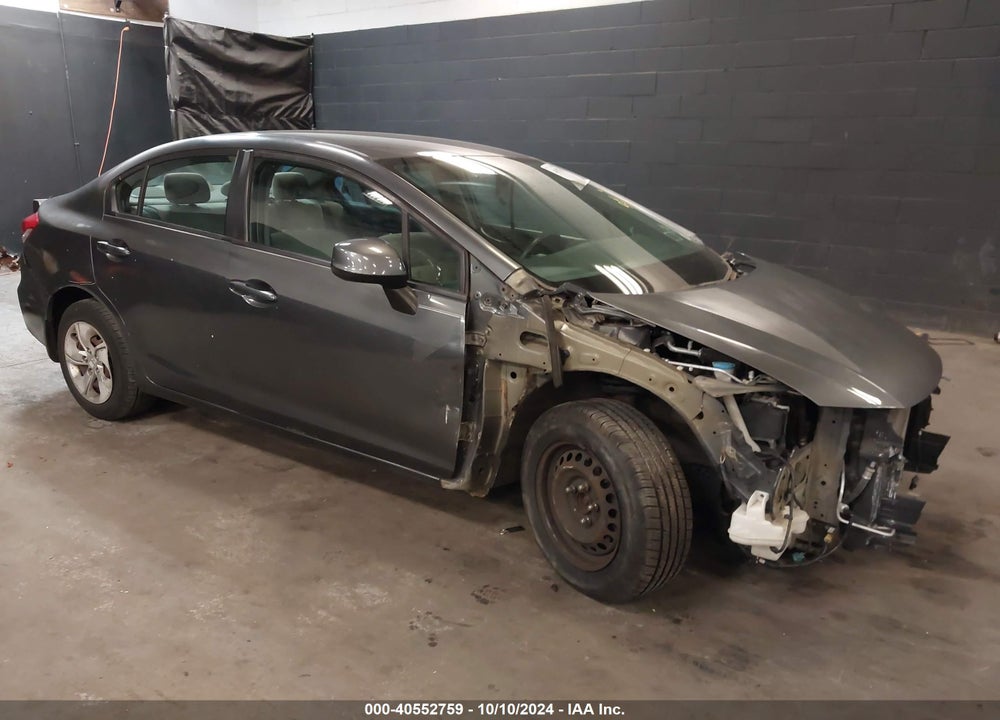 2013 HONDA CIVIC LX VIN: 2HGFB2F51DH570174
