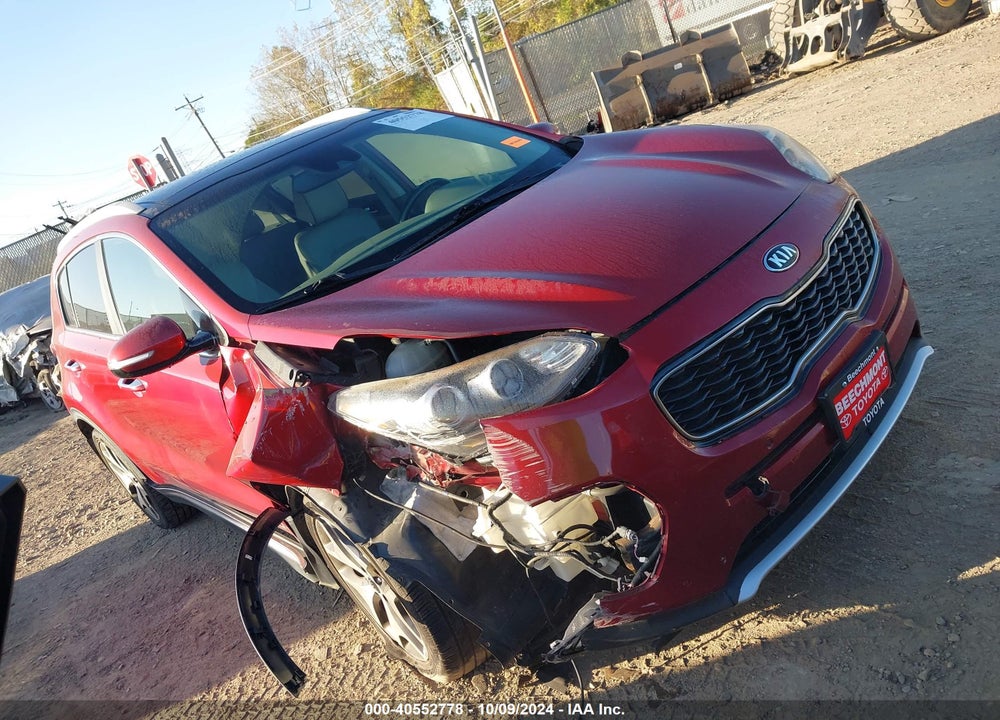2017 KIA SPORTAGE SX TURBO VIN: KNDPR3A68H7098111