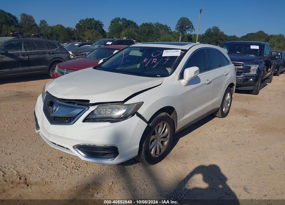 2016 ACURA RDX WATCH PLUS PKG VIN: 5J8TB3H33GL000477