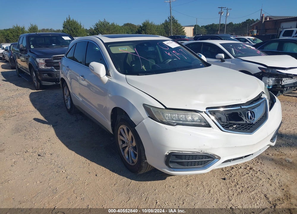 2016 ACURA RDX WATCH PLUS PKG VIN: 5J8TB3H33GL000477