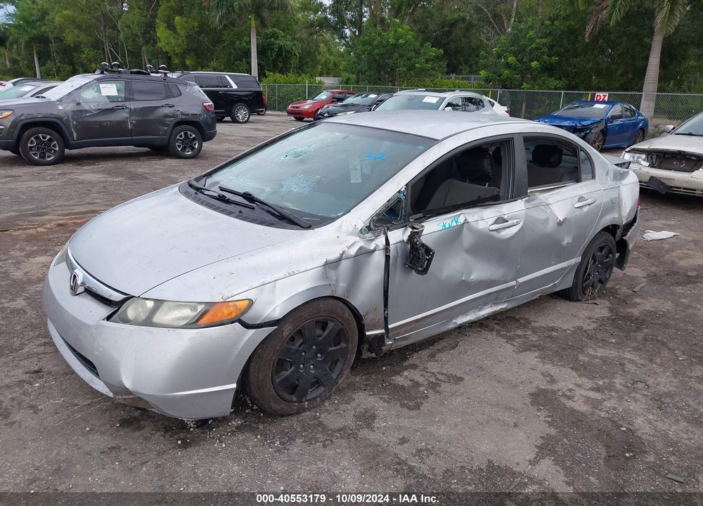 2008 HONDA CIVIC LX VIN: 2HGFA16598H332463