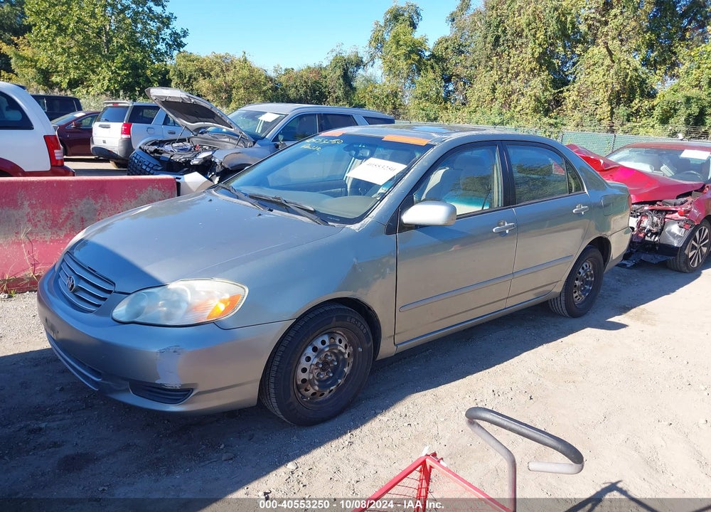 2003 TOYOTA COROLLA LE VIN: 2T1BR38E73C159978