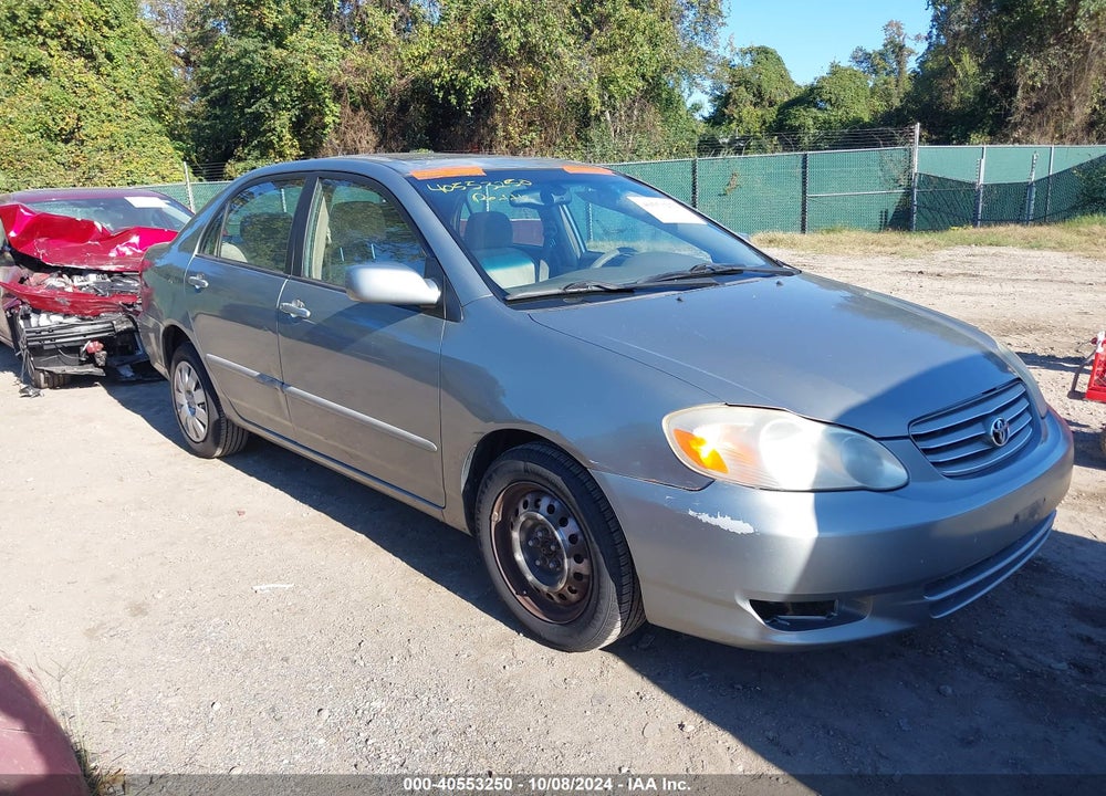 2003 TOYOTA COROLLA LE VIN: 2T1BR38E73C159978