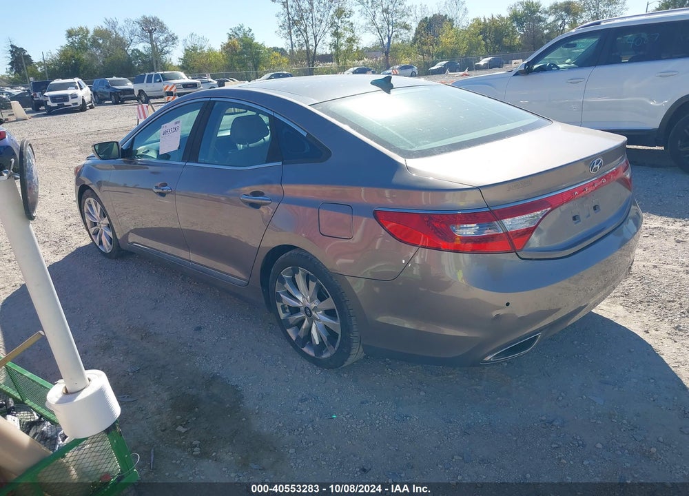 2012 HYUNDAI AZERA VIN: KMHFH4JG9CA171264