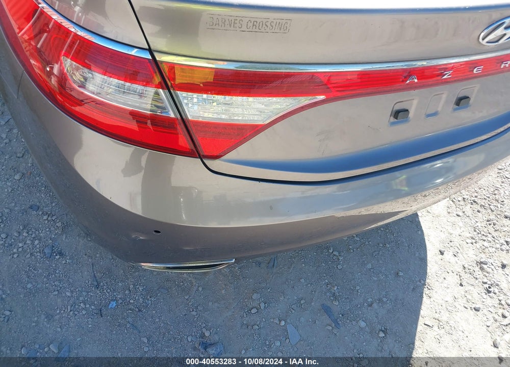 2012 HYUNDAI AZERA VIN: KMHFH4JG9CA171264