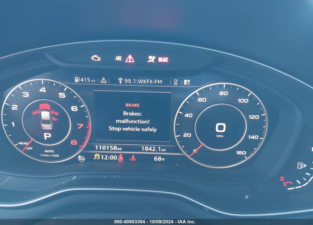 2017 AUDI A4 2.0T PREMIUM VIN: WAUENAF41HN029185