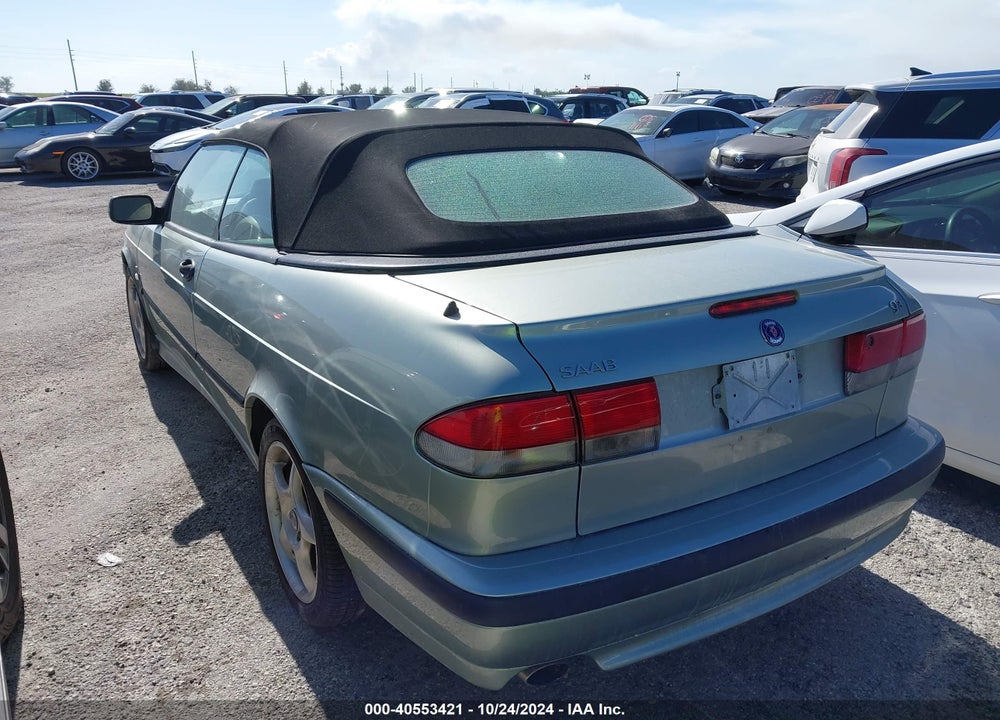 2000 SAAB 9-3 SE SPRING EDITION VIN: YS3DF78K7Y7009496