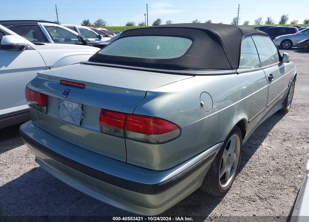 2000 SAAB 9-3 SE SPRING EDITION VIN: YS3DF78K7Y7009496