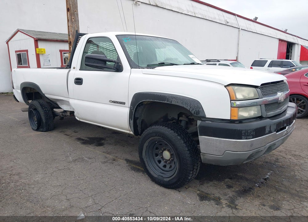 2003 CHEVROLET SILVERADO 2500HD WORK TRUCK VIN: 1GCHK24U53E337261