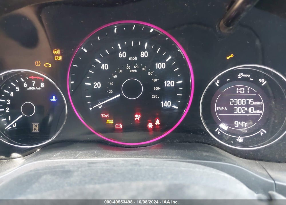 2016 HONDA HR-V LX VIN: 3CZRU5H36GM722825