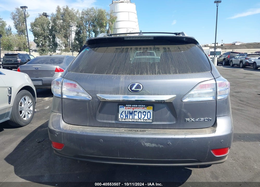 2012 LEXUS RX 450H VIN: JTJBC1BA7C2435860