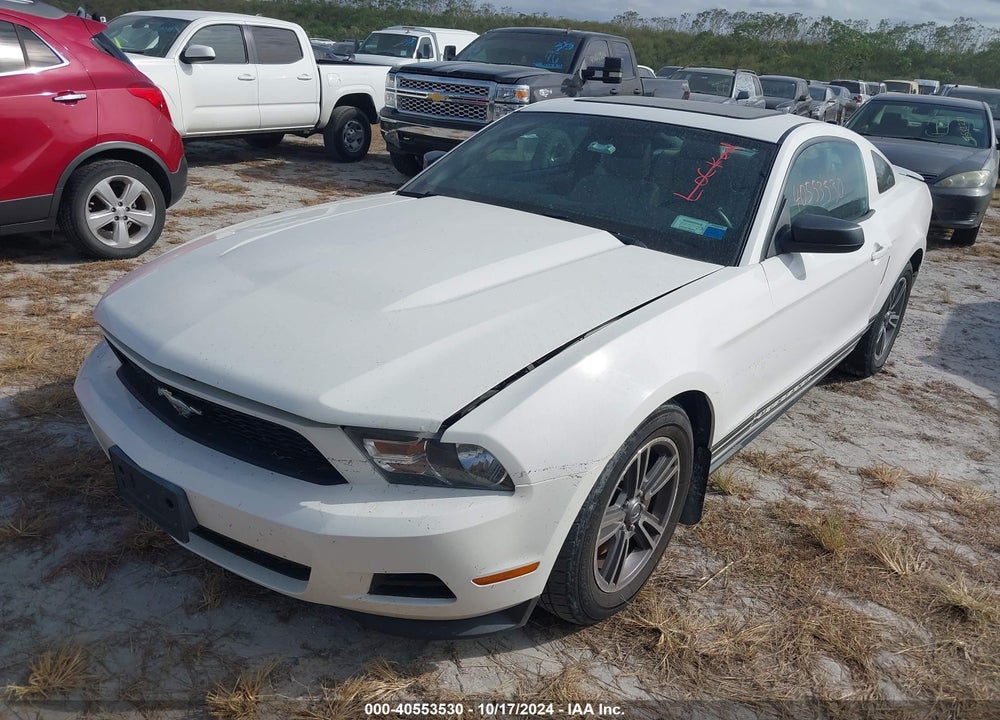 2012 FORD MUSTANG V6 PREMIUM VIN: 1ZVBP8AMXC5287646