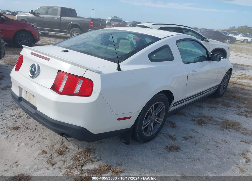 2012 FORD MUSTANG V6 PREMIUM VIN: 1ZVBP8AMXC5287646