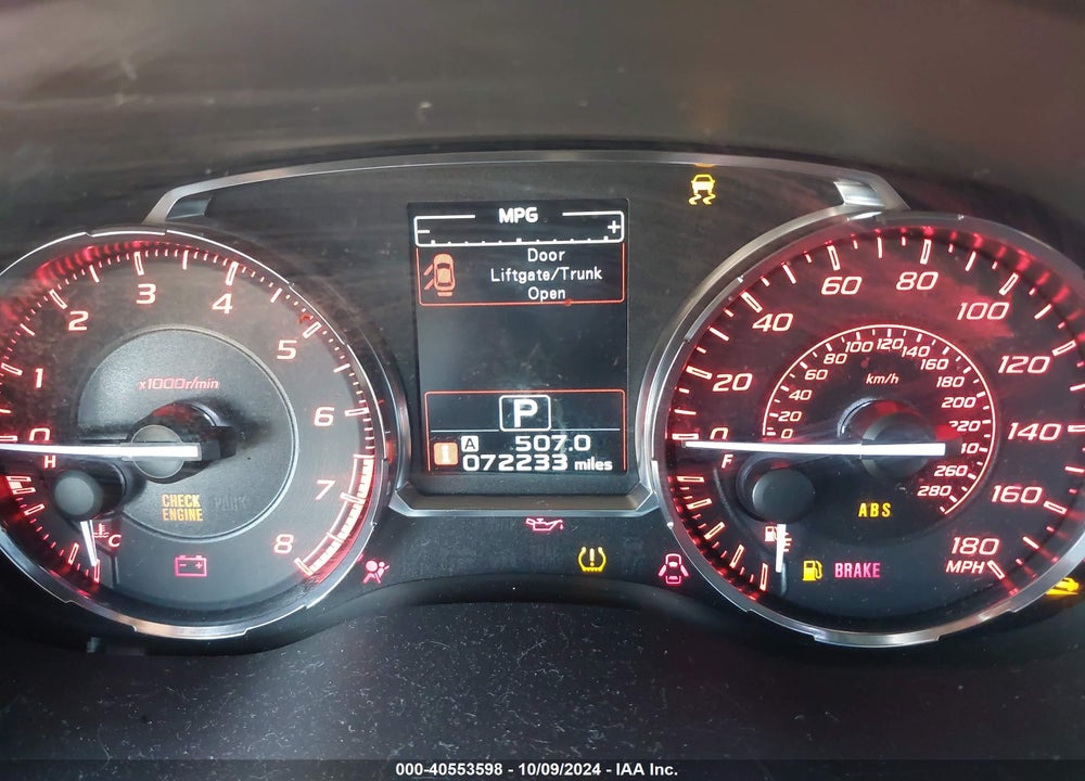 2017 SUBARU WRX PREMIUM VIN: JF1VA1E60H8809457