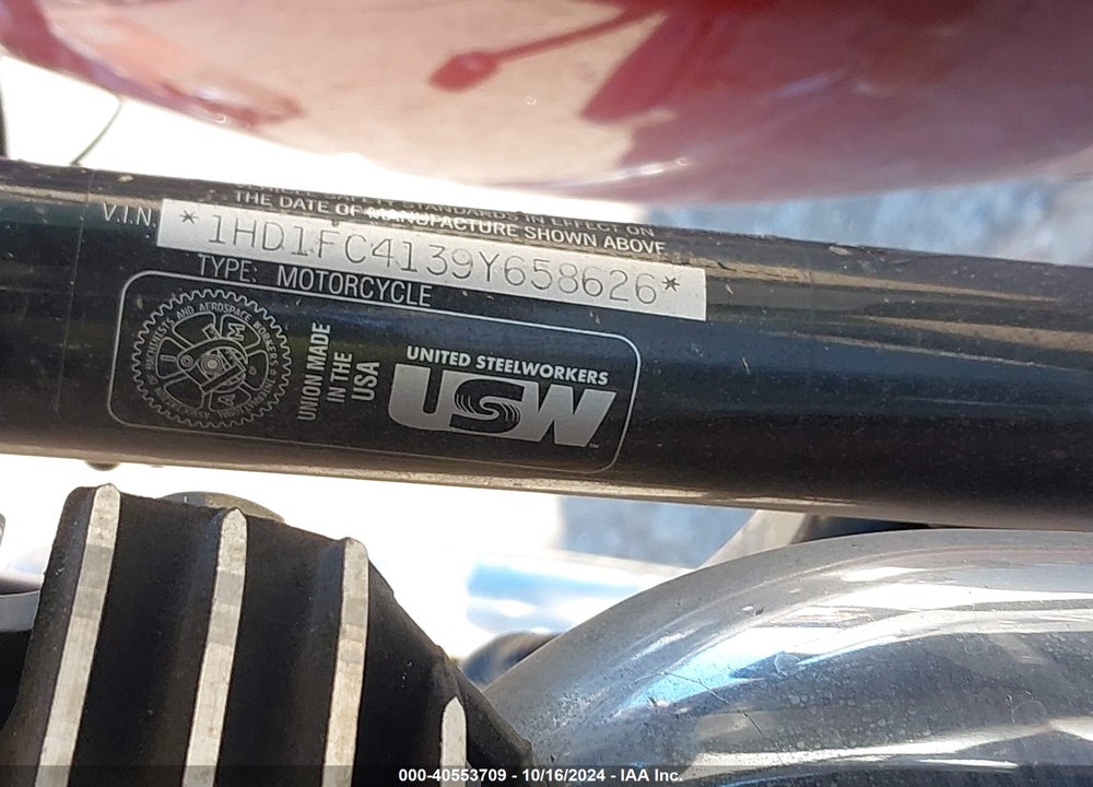 2009 HARLEY-DAVIDSON FLHTCU VIN: 1HD1FC4139Y658626