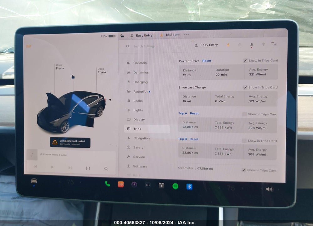2019 TESLA MODEL 3 LONG RANGE/PERFORMANCE VIN: 5YJ3E1EB7KF418042
