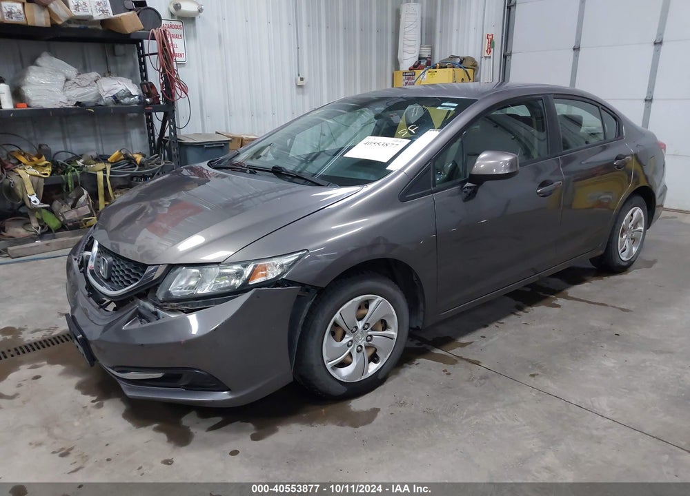2013 HONDA CIVIC LX VIN: 19XFB2F51DE075113