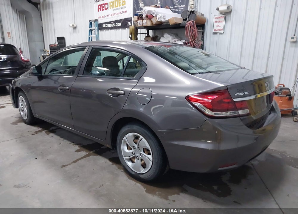 2013 HONDA CIVIC LX VIN: 19XFB2F51DE075113