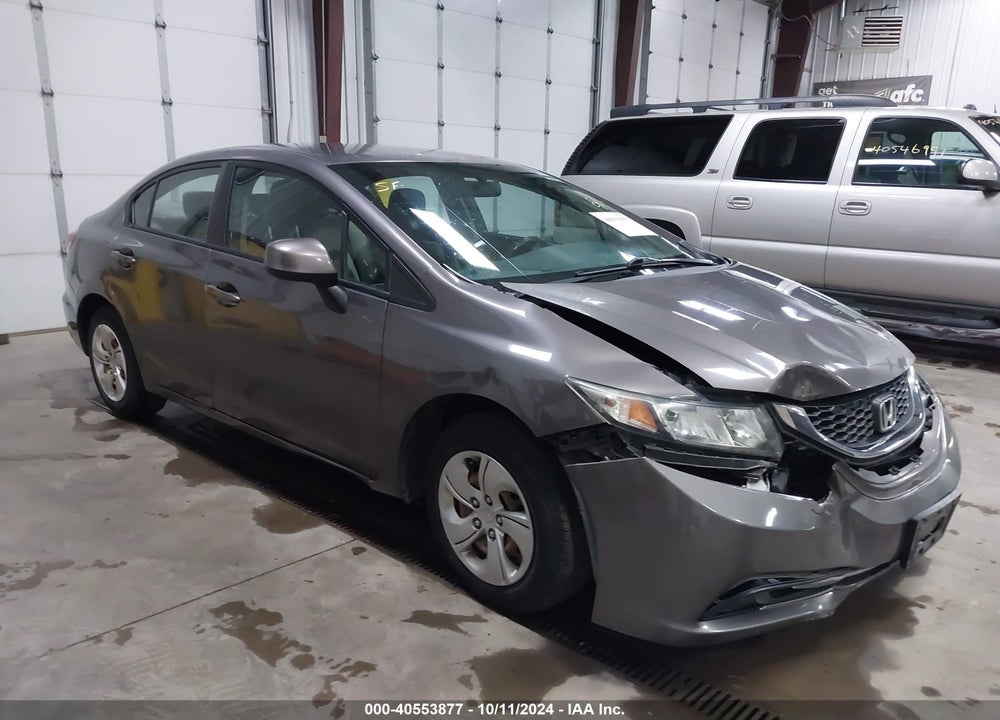 2013 HONDA CIVIC LX VIN: 19XFB2F51DE075113