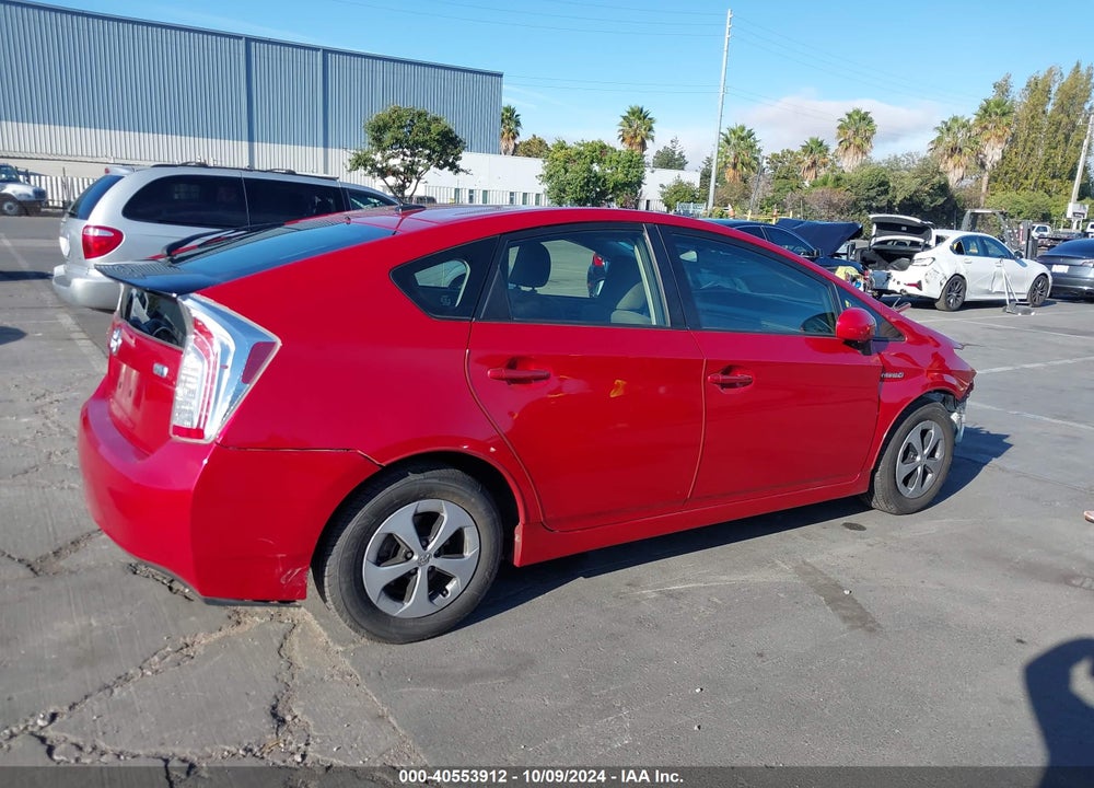 2012 TOYOTA PRIUS THREE VIN: JTDKN3DU1C5527593