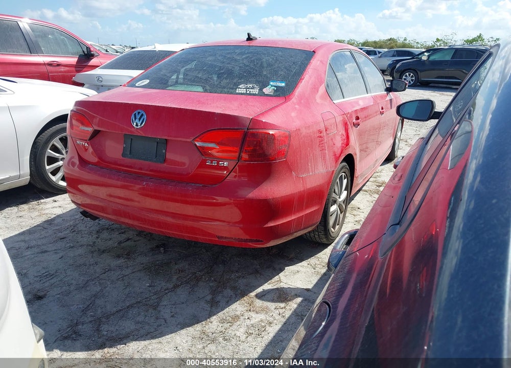 2013 VOLKSWAGEN JETTA 2.5L SE VIN: 3VWDP7AJ6DM295375