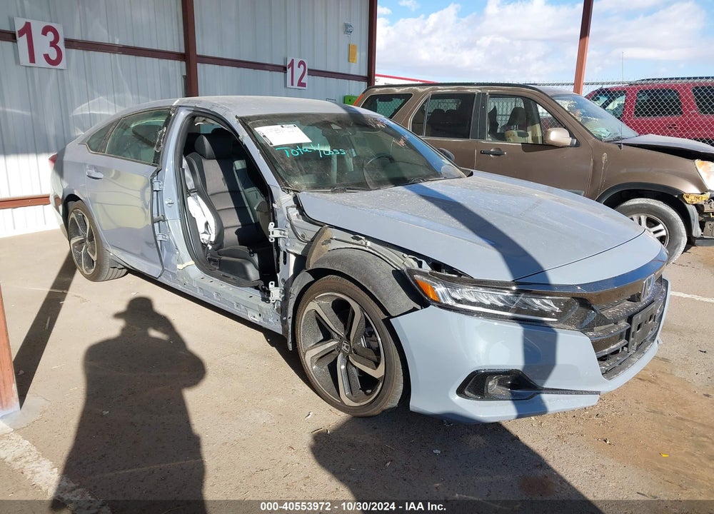 2022 HONDA ACCORD HYBRID SPORT VIN: 1HGCV3F21NA015621