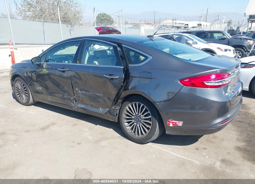 2017 FORD FUSION ENERGI SE LUXURY VIN: 3FA6P0PU0HR379646