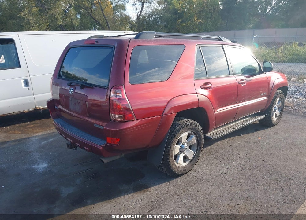 2005 TOYOTA 4RUNNER SR5 V6 VIN: JTEBU14R558047590