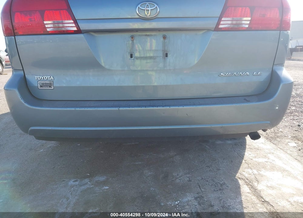 2005 TOYOTA SIENNA LE VIN: 5TDZA23C85S231321