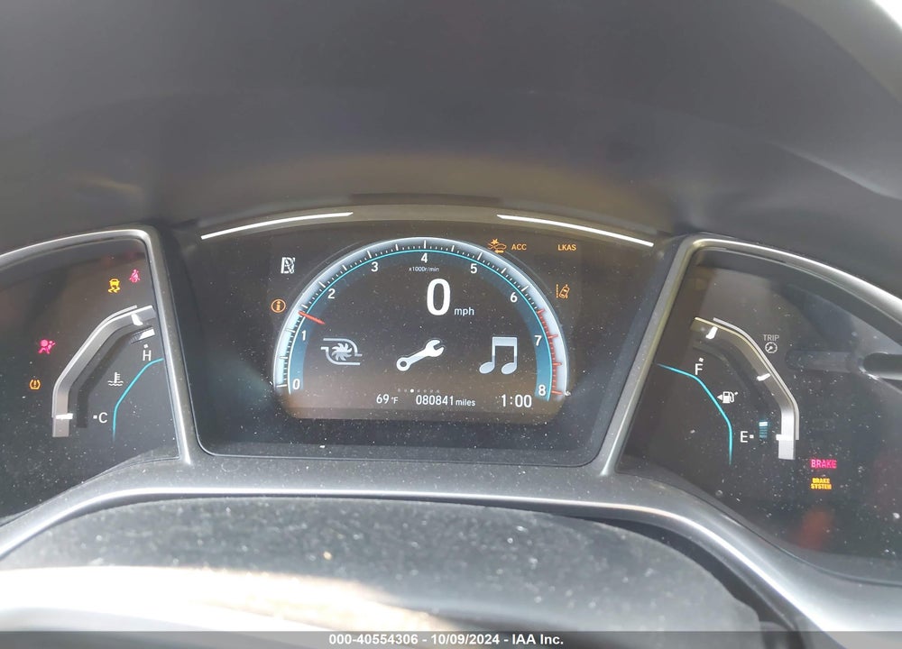 2019 HONDA CIVIC EX VIN: JHMFC1F3XKX011492
