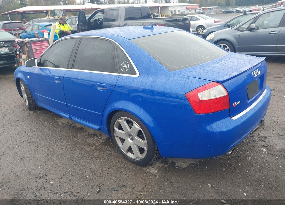 2005 AUDI S4 4.2 VIN: WAUPL68E95A033442