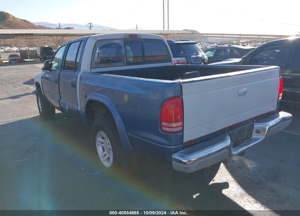 2003 DODGE DAKOTA SLT VIN: 1D7HG48N13S138697