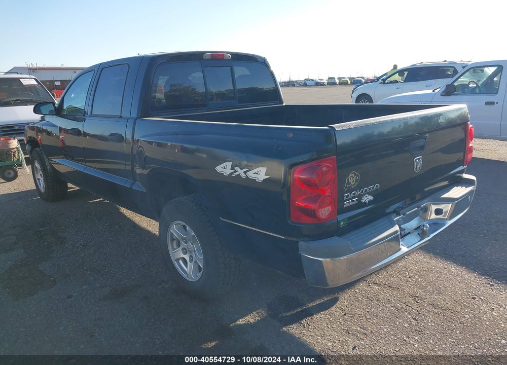 2005 DODGE DAKOTA SLT VIN: 1D7HW48K75S309772