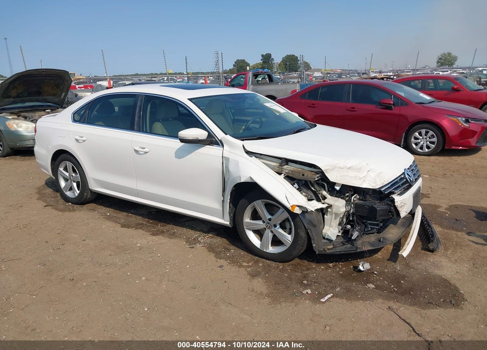 2013 VOLKSWAGEN PASSAT 2.0L TDI SE VIN: 1VWBN7A32DC007545