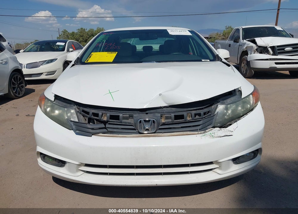 2012 HONDA CIVIC LX VIN: 2HGFB2F5XCH590986