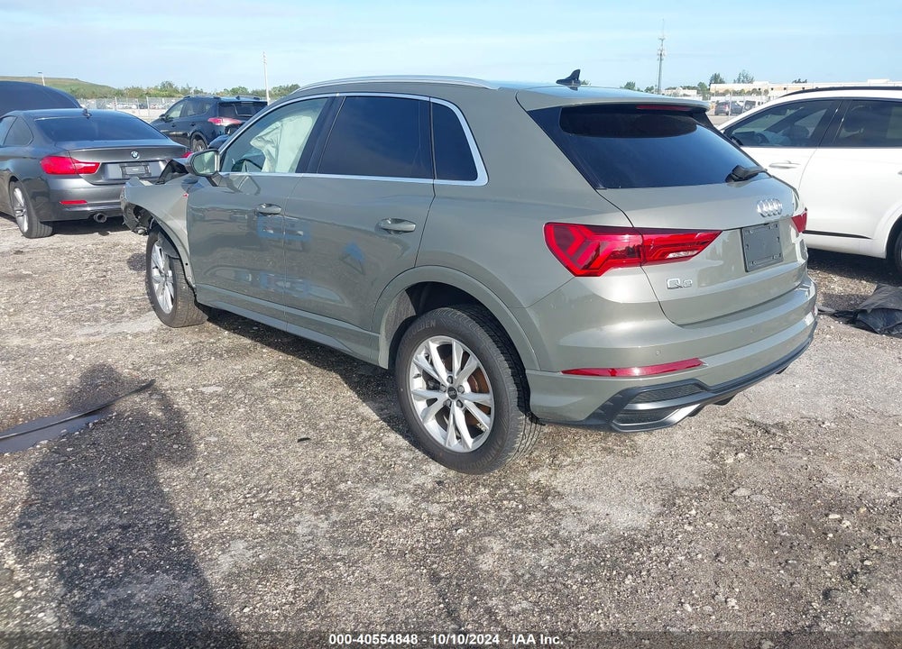 2021 AUDI Q3 PREMIUM 45 TFSI S LINE QUATTRO TIPTRONIC VIN: WA1DECF37M1041337