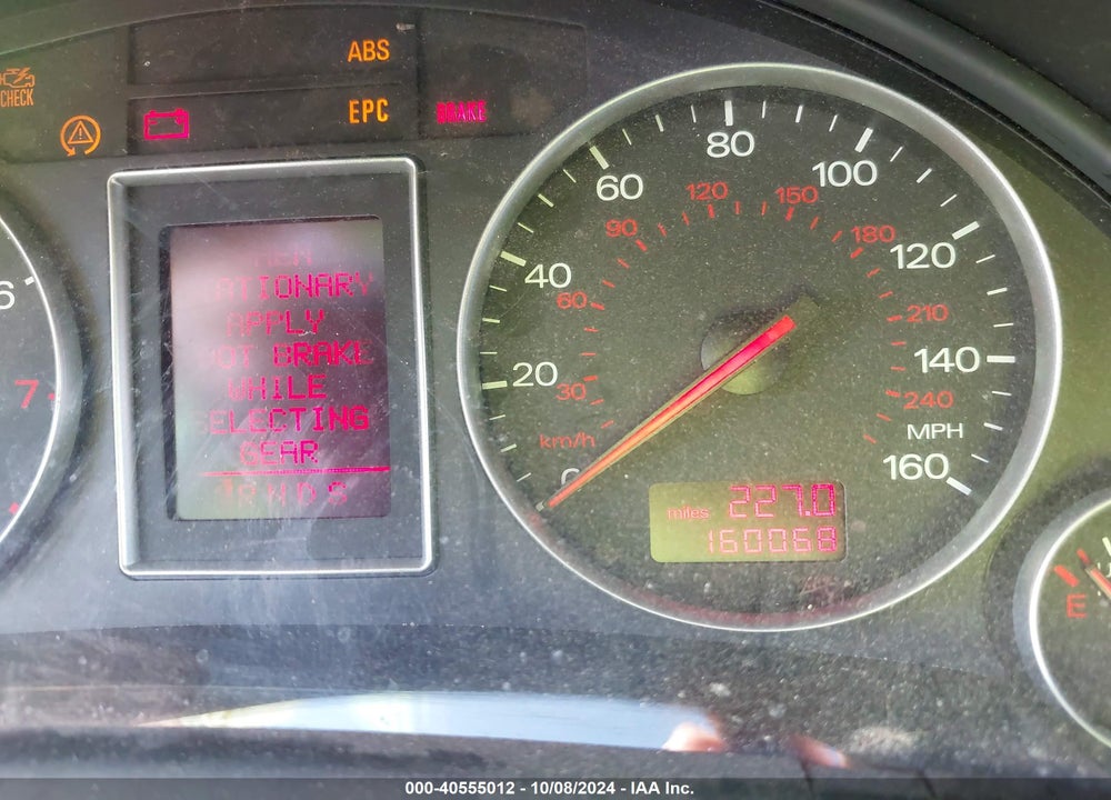 2003 AUDI A4 1.8T VIN: WAULC68E33A327513