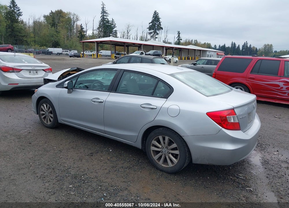 2012 HONDA CIVIC EX VIN: 19XFB2F88CE333524