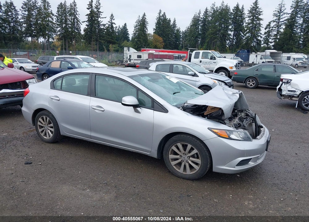 2012 HONDA CIVIC EX VIN: 19XFB2F88CE333524