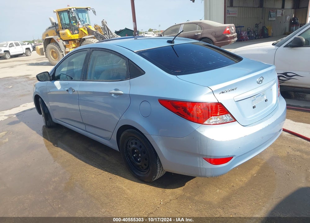 2013 HYUNDAI ACCENT GLS VIN: KMHCT4AEXDU525387