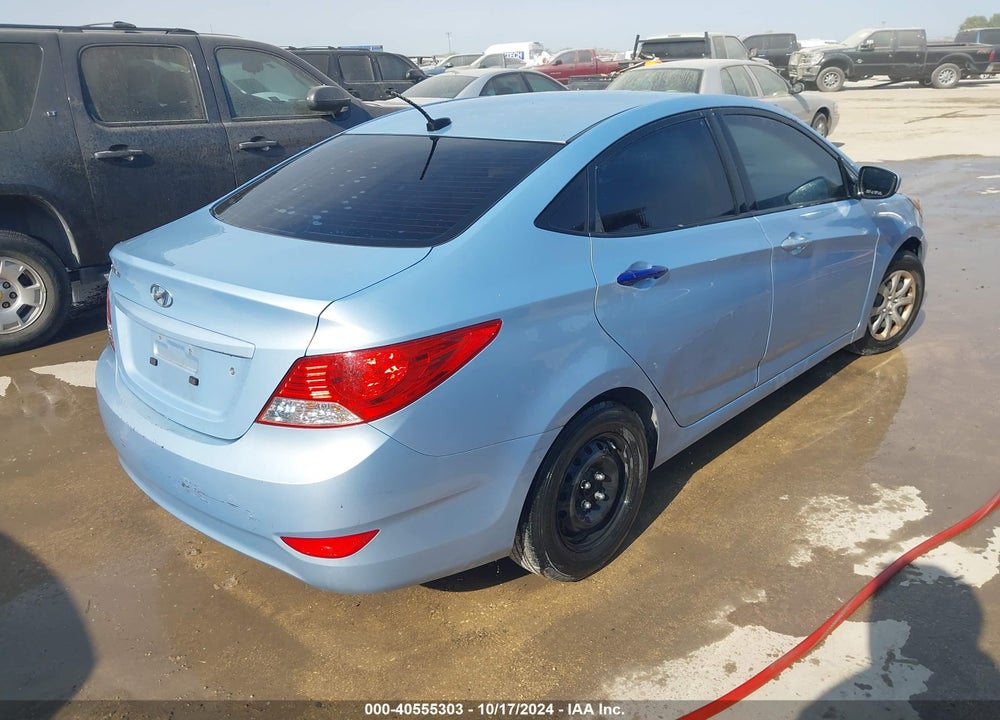 2013 HYUNDAI ACCENT GLS VIN: KMHCT4AEXDU525387