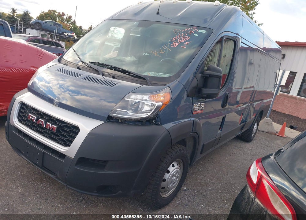 2019 RAM PROMASTER 3500 CARGO VAN HIGH ROOF 159 WB EXT VIN: 3C6URVJG2KE548857