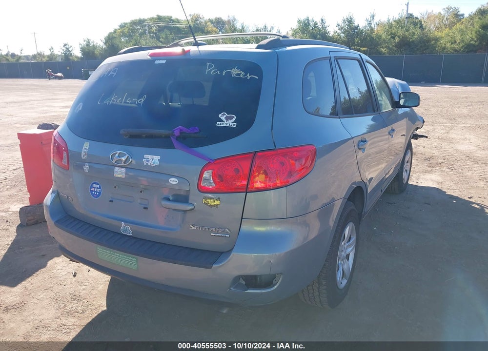 2009 HYUNDAI SANTA FE GLS VIN: 5NMSG73D29H230924