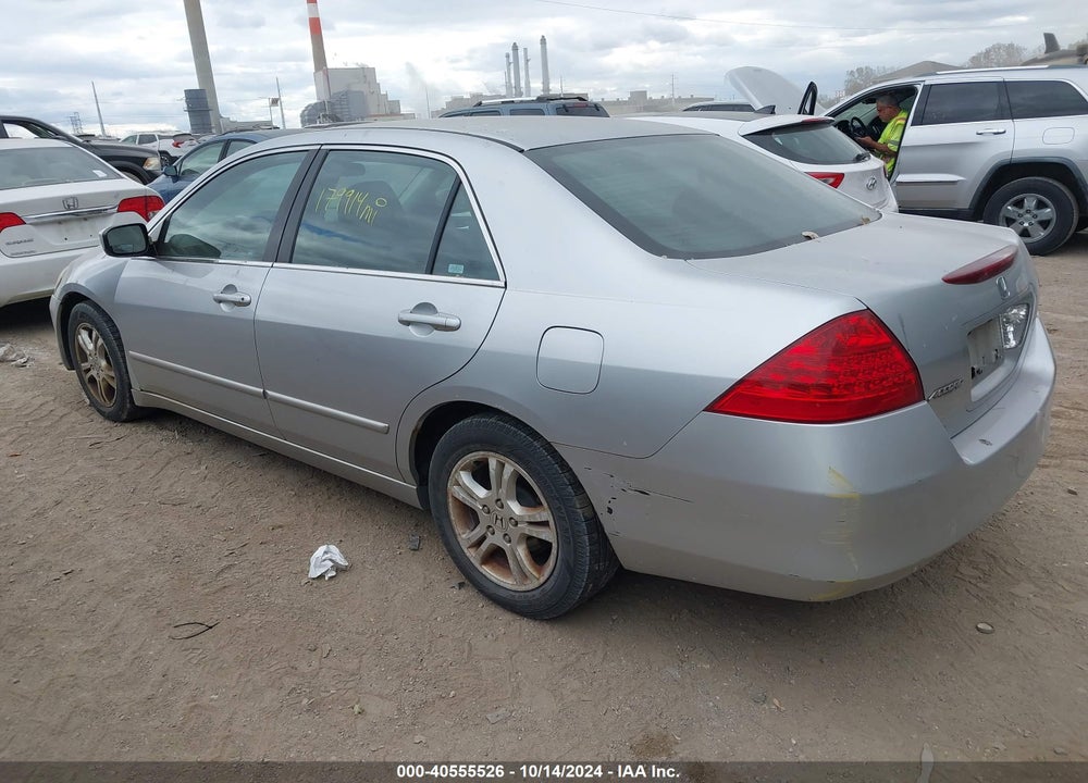 2007 HONDA ACCORD 2.4 SE VIN: 1HGCM56367A095105