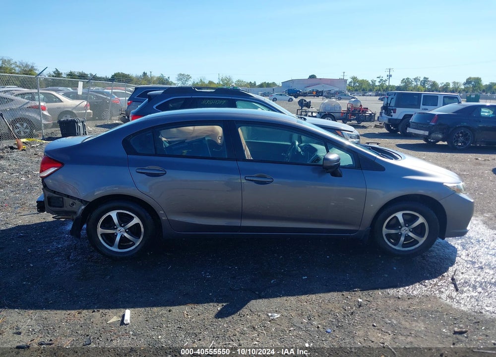 2015 HONDA CIVIC SE VIN: 19XFB2F73FE023535