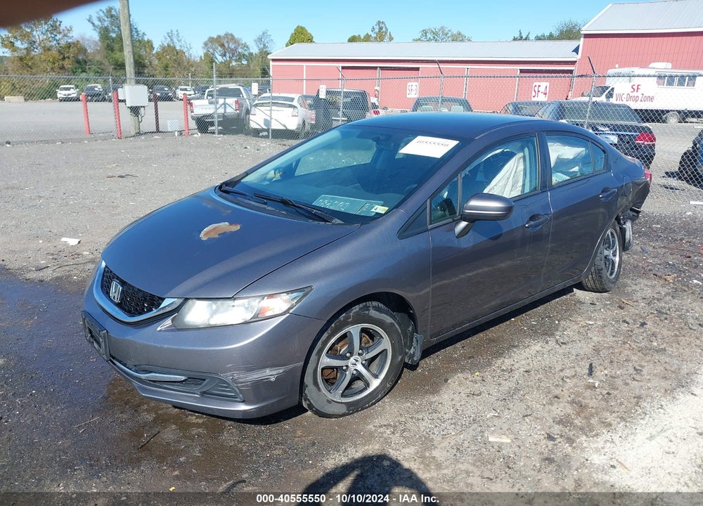 2015 HONDA CIVIC SE VIN: 19XFB2F73FE023535