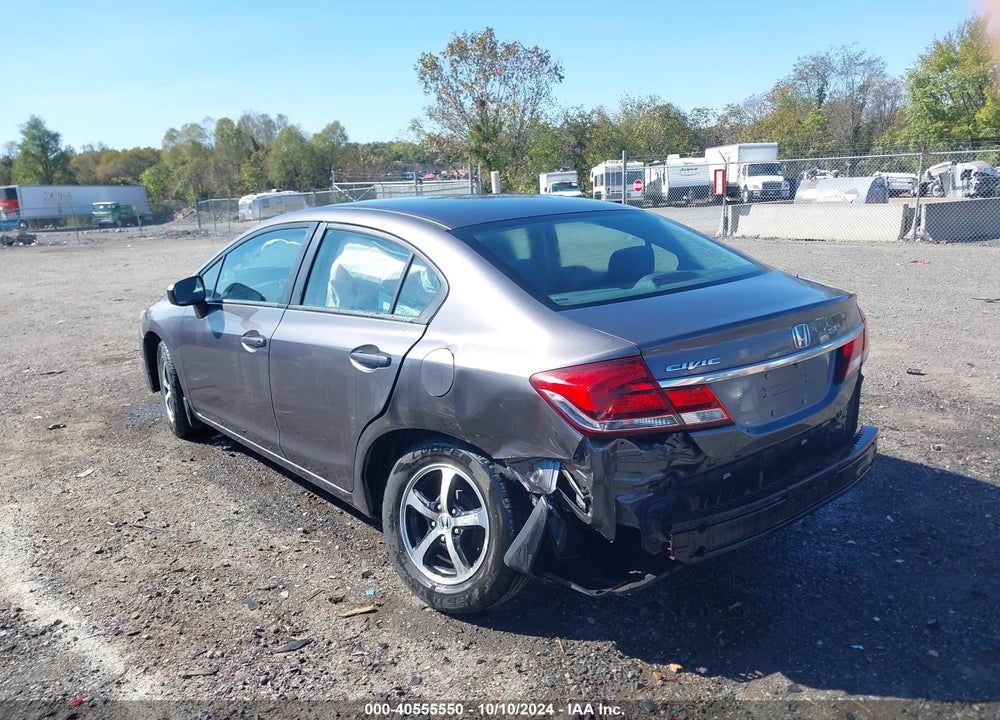2015 HONDA CIVIC SE VIN: 19XFB2F73FE023535