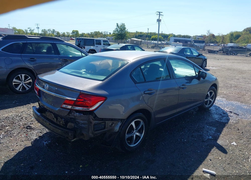 2015 HONDA CIVIC SE VIN: 19XFB2F73FE023535